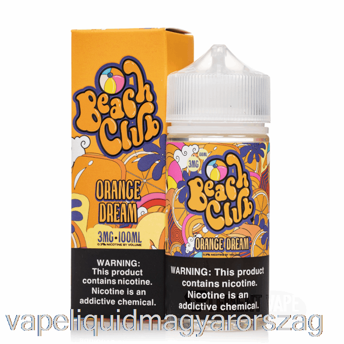 Narancs álom - Strandklub - 100ml 6mg Vape E Cigi